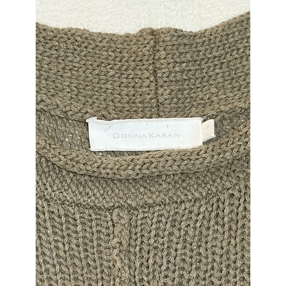 Donna Kara  Alpaca Wool Poncho Sweater Size S Oversized Women Beige Brown - Picture 2 of 5